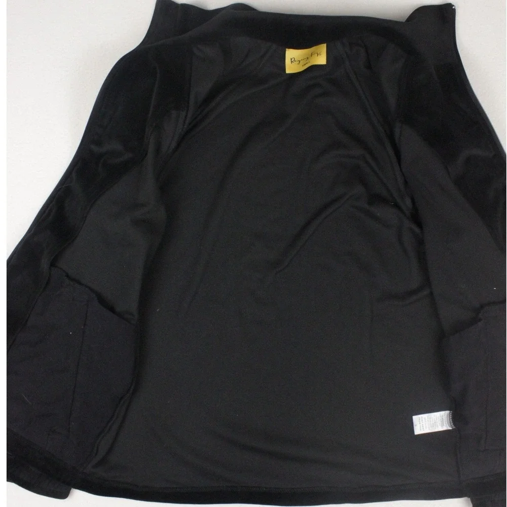 Reigning Fury King Fury Velour Track Jacket Mens S Black Gold Logo Streetwear